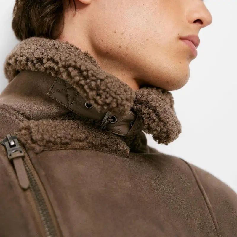 Men's Autumn And Winter Fur Coat European Style Retro Lapel Jacket