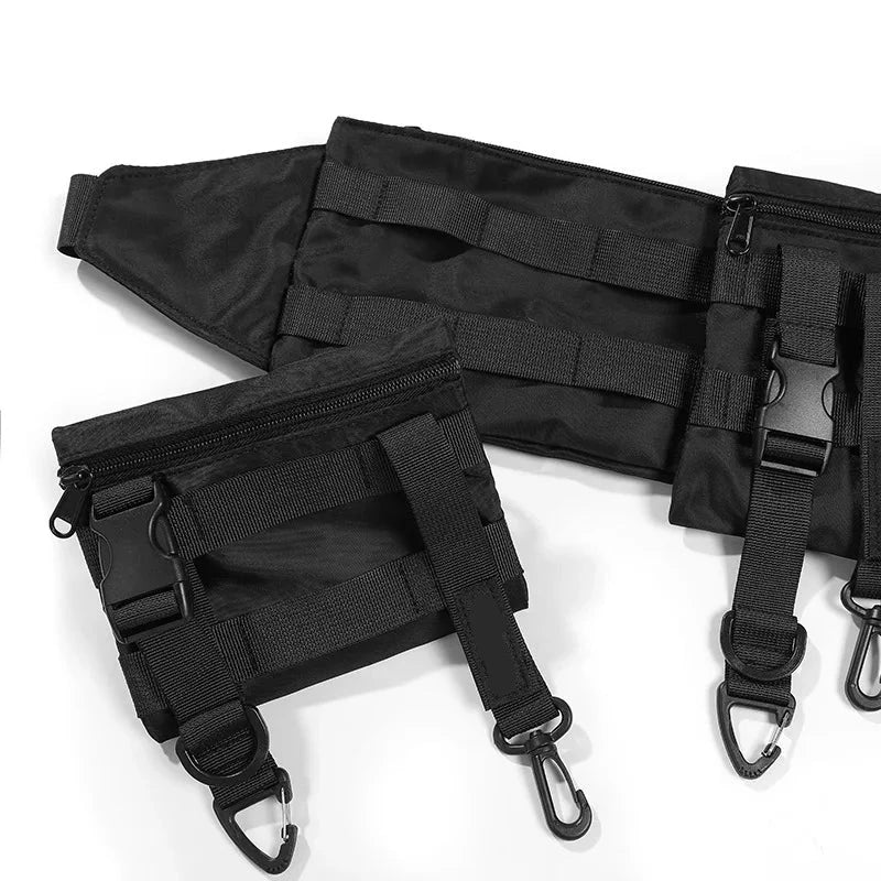 Tactical Functional Waist Bag Men's Women Detachable Belt Bag Outdoor Function Shoulder Waterproof Mobile Phone Bags