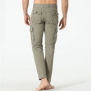 Autumn Winter Pants Men Cotton Cargo Pants Men Multi Pocket Straight Trousers Solid Trousers Man