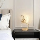 DORIAN Contemporary Swan Table Lamp LED Creative Golden Desk Light Decor For Home Bedroom