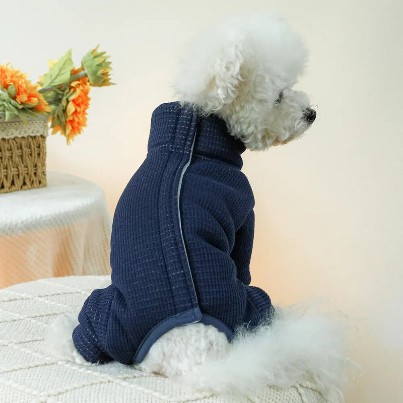 Puppy Jumpsuit Autumn Winter Clothes Pet Cute Jacket Small Dog Warm Sweater Cat Poodle