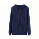Cashmere Jacket Hoodie Men's Zipper Cardigan High-End Hoodie Coat Youth Autumn Winter Knit Casual Sweater