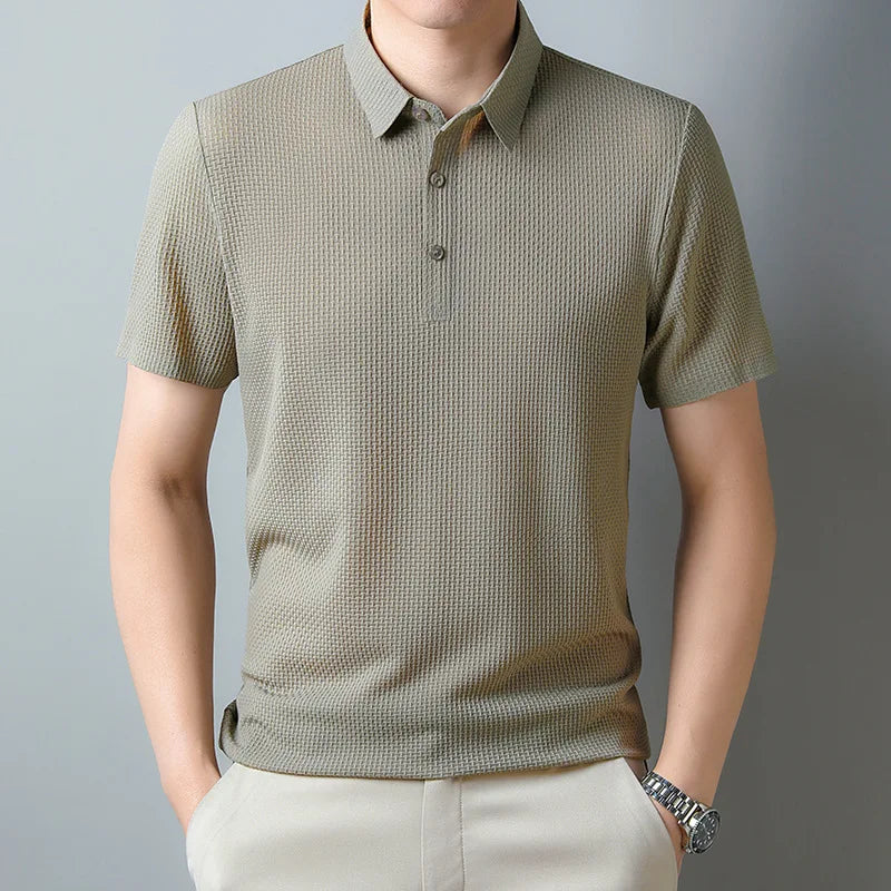 Summer Polo Shirt Men Short Sleeve Shirt for Men Fashion Solid Mens Casual Polo Tee