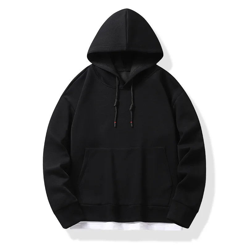 Spring Smooth-plate Hooded Men's Autumn Flow Oversized Pullover