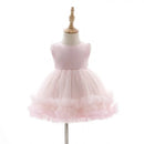 Baby Girl Wedding Dress Tutu Kids Party Birthday Party Flower Toddler Baby Girl Infant Princess Dress