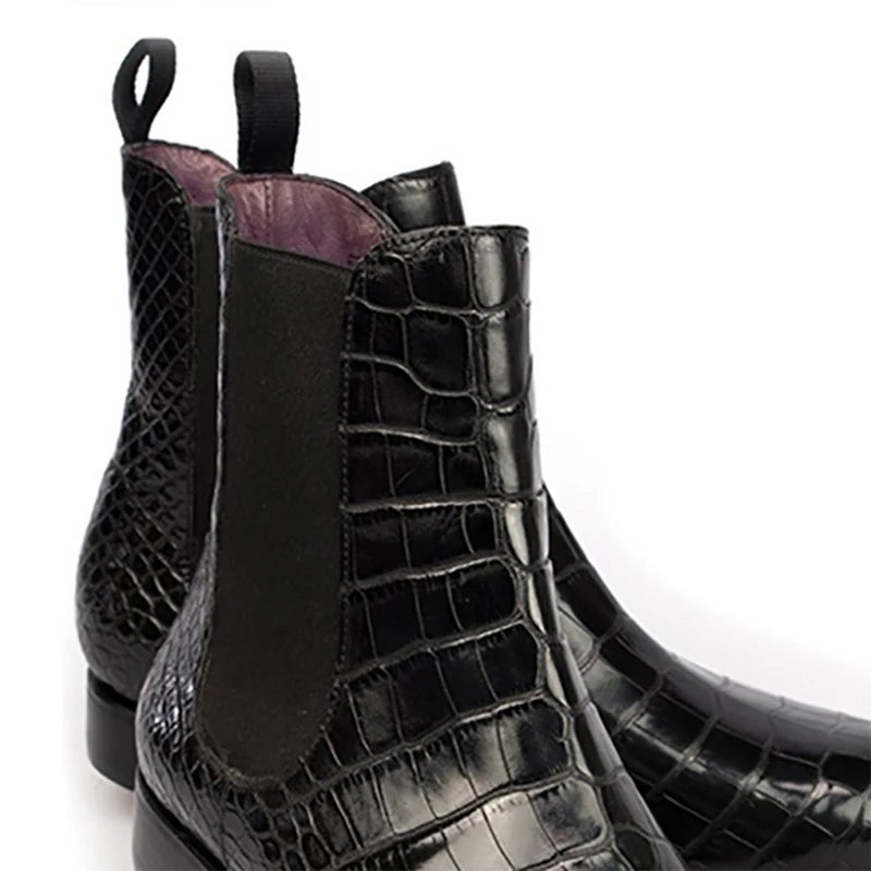 Winter Men Boots Shoes Work Boots Add Velvet Designer Shoes Men Warm Non-Slip Genuine Leather