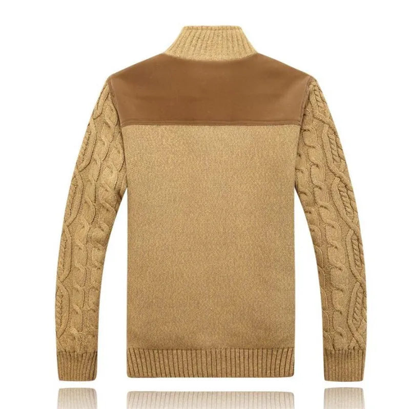 Winter Sweaters Man Cardigan Zipper Male Knitwear coats Thick warm sweaters Thicken cashmere