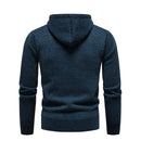 Autumn Winter Hoodies Men Hooded Sweatshirts Men Casual Knitted Pullovers Hooded Streetwear Solid Sports Sweatshirts