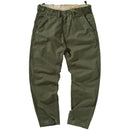 Four Seasons American Retro Woven Hole Cargo Pants Men Cotton Washed Old Slim Straight Casual Pencil Trousers