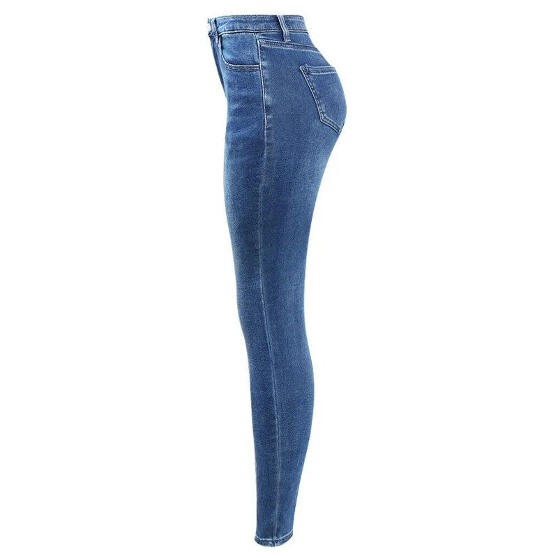 Pencil Jeans For Girls Streetwear Stretchy Skinny Denim Pants Trousers Jeans For Women
