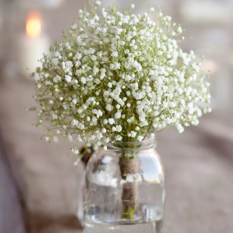 Babies Breath Artificial Flowers Plastic Gypsophila DIY Floral Bouquets Arrangement for Wedding Home Decoration