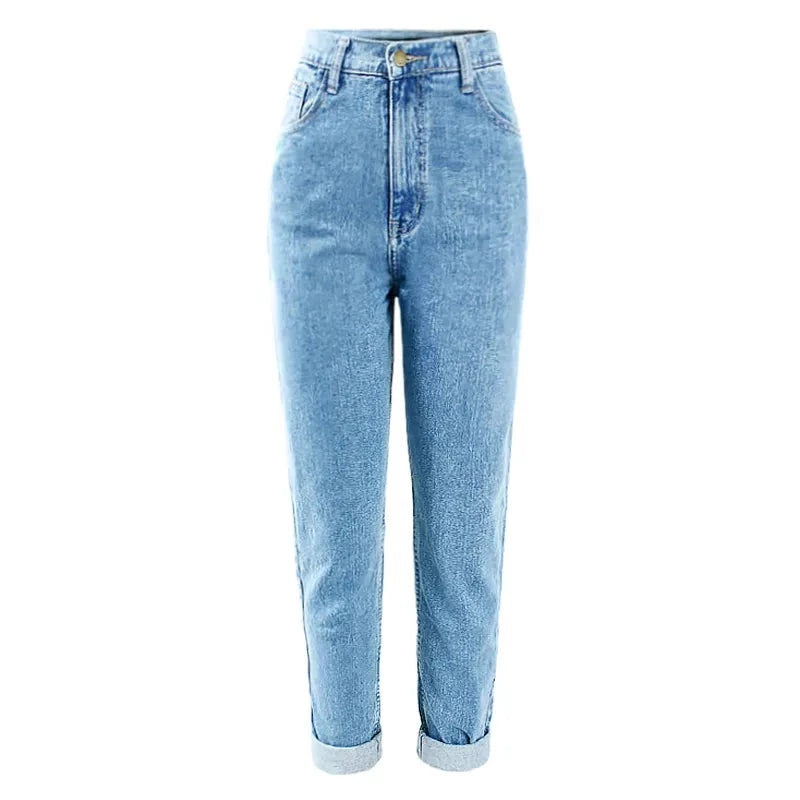Vintage High Waist Mom Baggy Jeans Women Blue Denim Pants Boyfriend Jean Femme Jeans For Girls