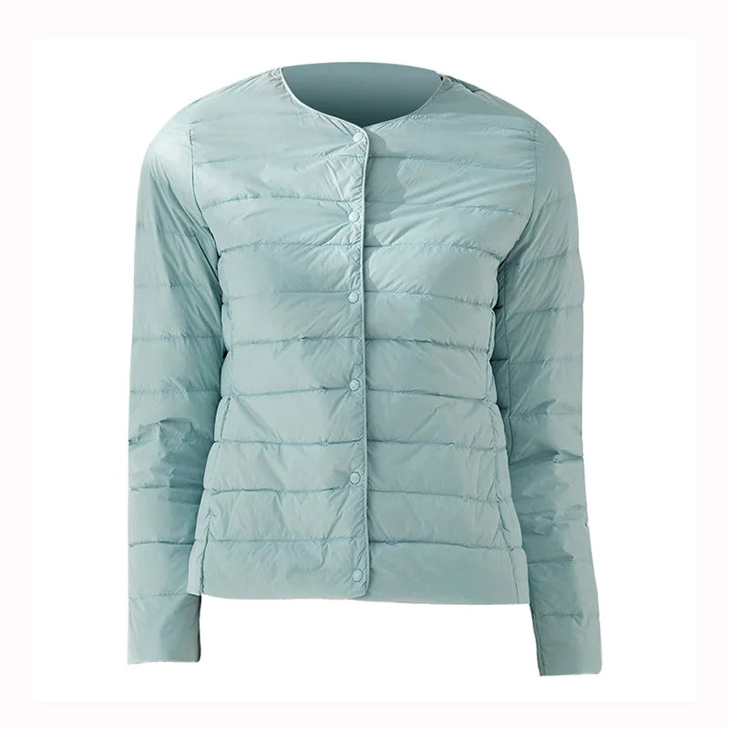Pop Lightweight Down Jacket Women Autumn Winter Premium Lightweight Portable Short Down Coat Liner