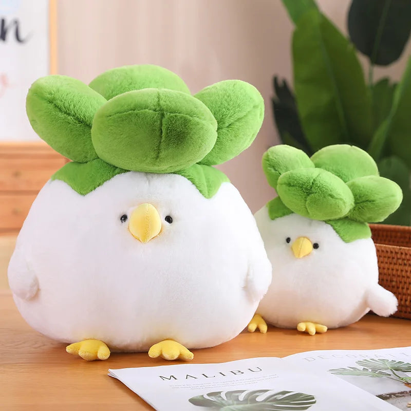 Kawaii Chicken Cabbage Plushies Stuffed White Bird Vegetable Plush Toys For Kids Lovely Girls Birthday Gifts Soft Animal Toy