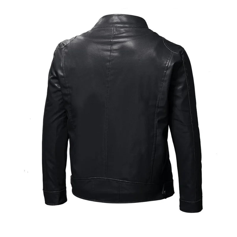 Leather Jacket Thicken Leather Coat Male Sport Locomotive Clothing Man Business Gentleman Jacket