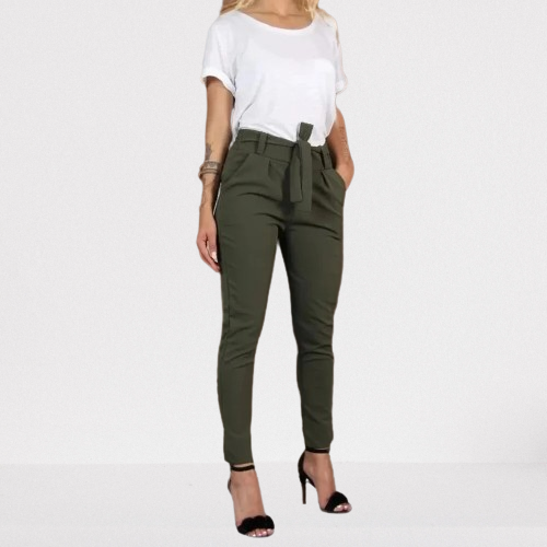 Pants For Women Solid High Waist Slim Chiffon Thin Pant Female Spring Summer Streetwear Casual Ankle Length Trousers