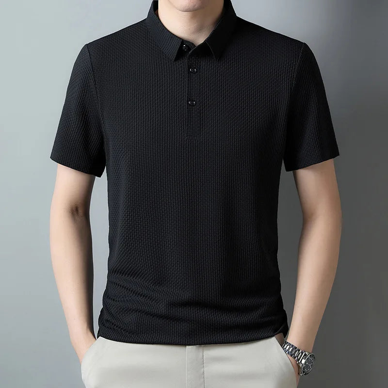 Summer Polo Shirt Men Short Sleeve Shirt for Men Fashion Solid Mens Casual Polo Tee