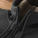 Cashmere Imitation Coat Men Winter Thicken Fleece Warm Hood Cotton Sweatshirt