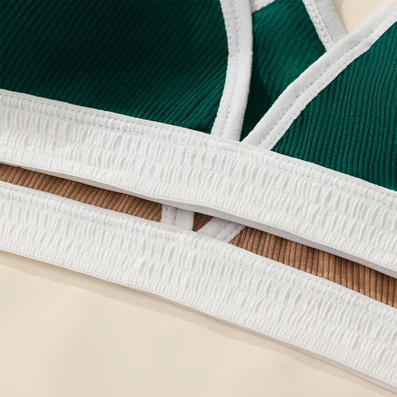 Women's Sports Bras Removable Pad Backless Wire Free Bralette Brassiere Lingerie Underwear Sexy Casual