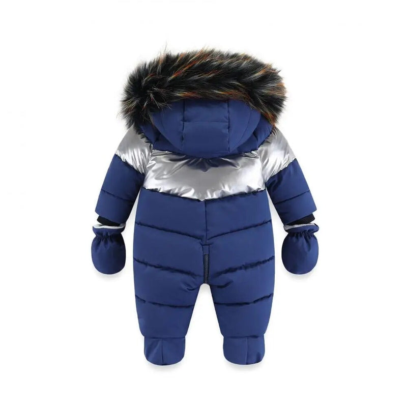Overalls Baby Clothes Winter Velvet Romper Newborn Infant Boys Girls Warm Thick Jumpsuit Hooded Outfits Snowsuit Coat Clothing