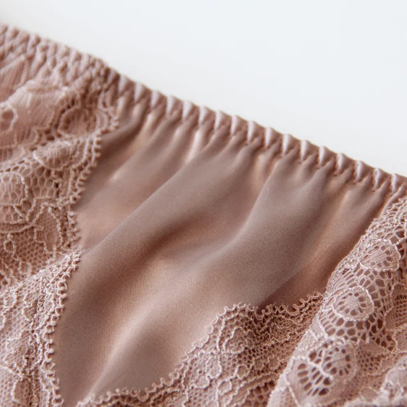 Women Wireless Seamless Brassiere Thin Padded Lace Linerie Underwear Soft Healthy
