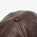 Baseball Caps Women Genuine Sheepskin Patchwork Mixed Comfortable Ladies Hats Handmade