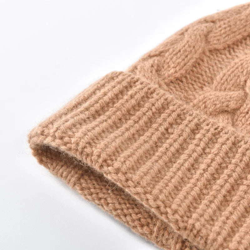 Wool Autumn Winter Knitted Hat Warm Versatile Hat