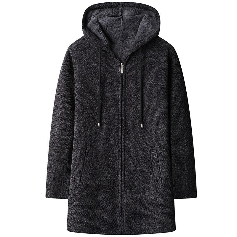 Autumn winter thicked hooded sweater men Pullover
