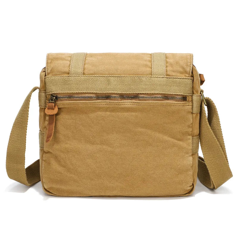 Canvas bag retro canvas shoulder bag trend men's casual handbag crossbody bag
