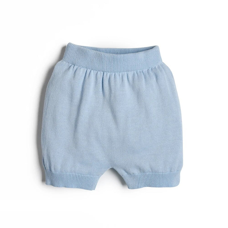 Baby Boys Clothing Autumn Kids Blue Knitted Sweater Shirt Short Pants Children Pullover & Shorts Infant Knitwear