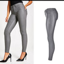 Spring Casual Leather Pants High Waist Ladies Pencil Skinny Jeans Pants Female Trousers Women Clothes Jeans
