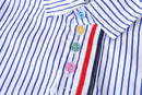 Children gentleman summer clothes striped short sleeve tops + white shorts 2 pcs clothing sets for kids baby boys party suits