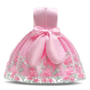 Flower Girl Dress Children Wedding Communion Formal Sleeveless Lace Princess Elegant Party Prom Dresses For Kids