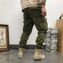 Military Tactical Pants Men Streetwear Loose big Pocket Army Trousers Trendy Casual Jogging Pant with Belt