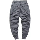 Autumn Tactical Cargo Pants Men Military Multi Pockets Black Casual Pants Hip Hop Streetwear Cotton Trousers Elastic Waist