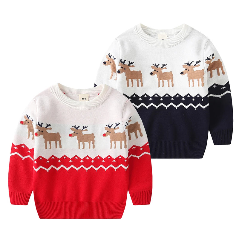 Toddler Christmas Costume for Boy Sweater Shirt Pants Outfit Children Winter Clothing Suits