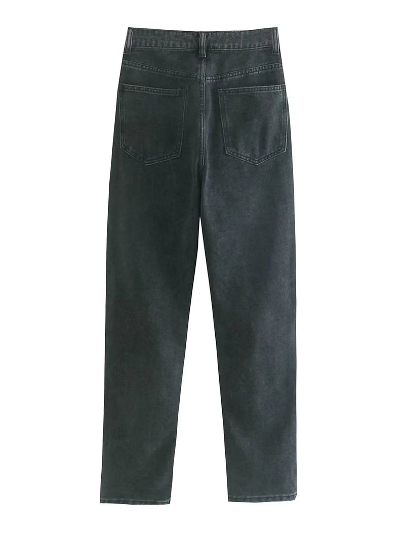 Women Denim Pencil Pants With Zipper Spring Summer Slim High Waist Female Casual High Street Basic Jeans