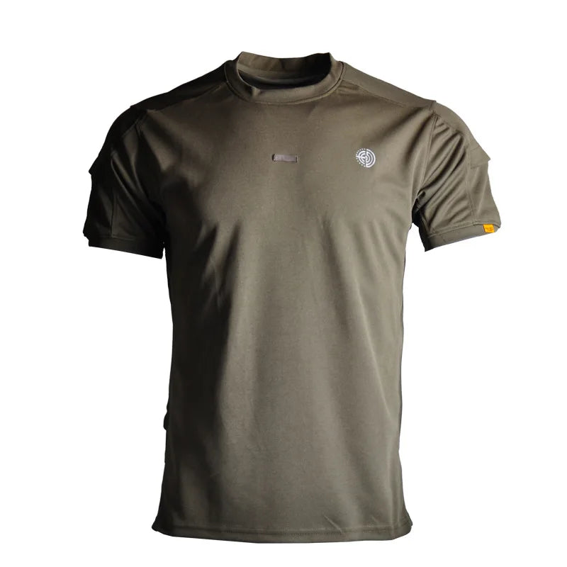 Summer Military Tactical T-shirt Men Breathable Solid Army Combat Shirt Hunting Climbing Outdoor