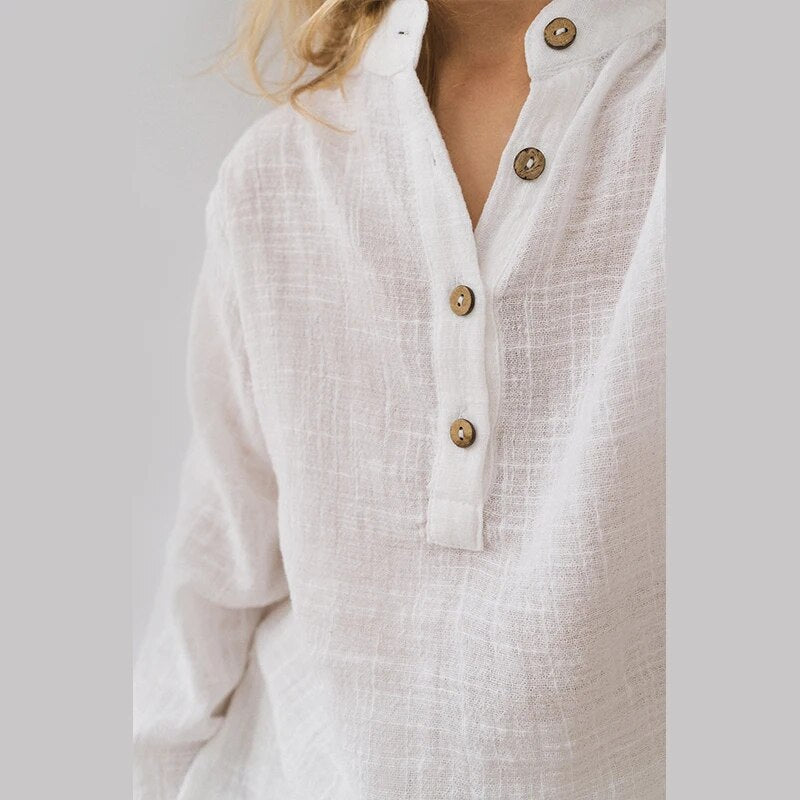 Soft And Breathable Thin Shirts Spring Casual Loose Blouse
