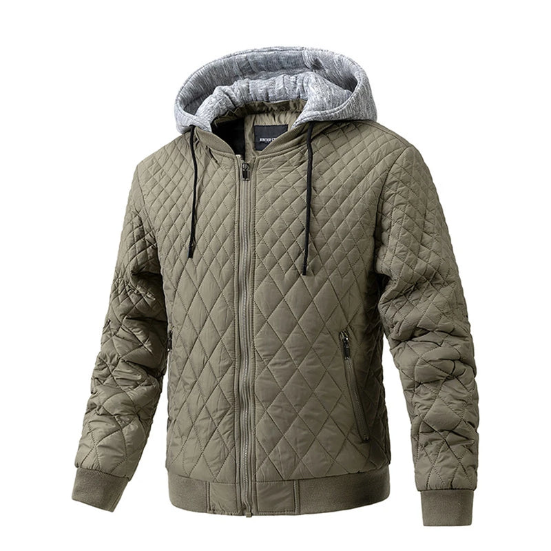 Jackets Men Autumn Winter Warm Thick Jacket Coat Casual Prismatic Plaid Coat Outerwear