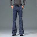Denim Flared Jeans For Male Flare Pants Men Leg Fit Classic Jeans Male Straight Pants Trousers