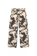 Women's Jeans Washed Tie-dye Wide Leg Straight Baggy Pants