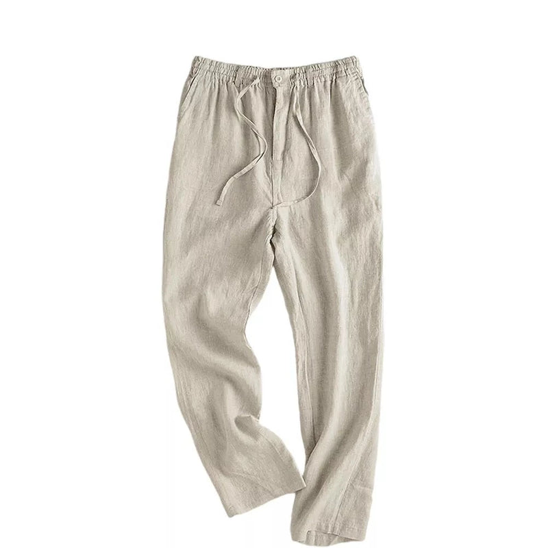 Elegant Cotton Linen Pants For Men Summer Loose Comfortable pants