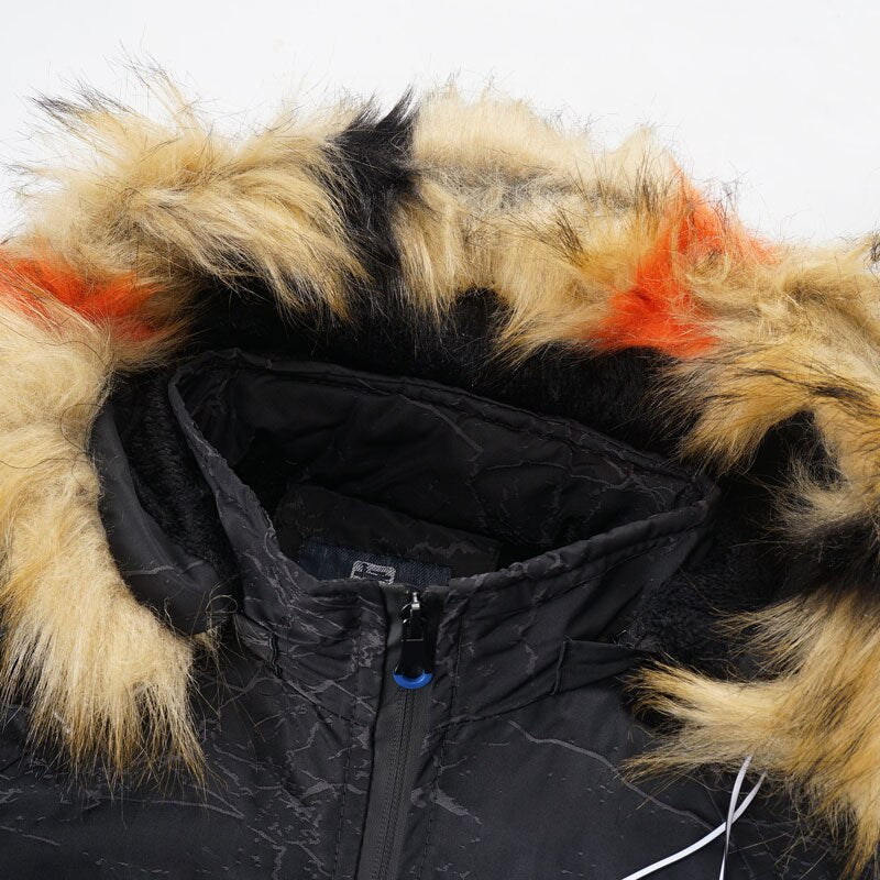 Fleece Parkas Men Hooded Winter Waterproof Jacket New Warm Thick Fur Collar Autumn Casual Men Coats Hat Detachable