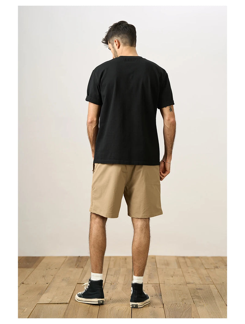 Summer Oversize Shorts Men Elastic Drawstring Shorts