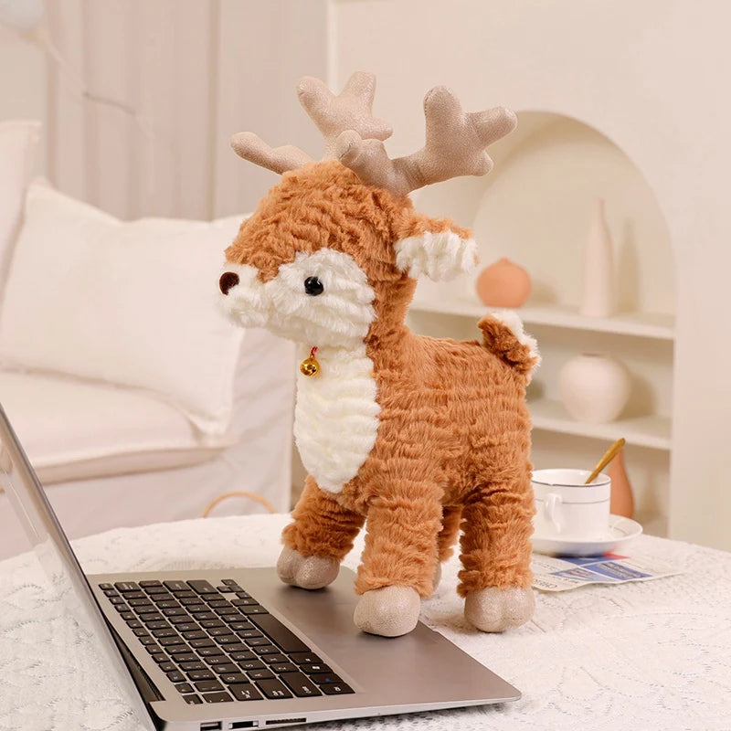 Christmas Tree Plush Toys Cute Plush Pillow Moose Deer Dolls Wishing Trees Stuffed for Christmas Dress Up