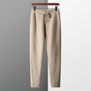 Cashmere Men's Business Casual Knitted Leggings Solid Pants Autumn Winter Thickened Warm