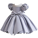 Baby Girl Princess Dress Puff Sleeve Infant Toddler Party Pageant Birthday Baptism Frocks