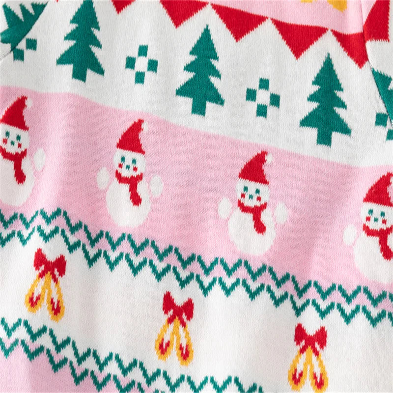 Christmas Boys Girls Sweaters For Autumn Winter Snowman Children's Sweatshirts Baby Clothes