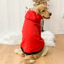 Big Dogs Solid Hoodies Autumn Winter Pet Clothing Hooded Sweatshirt For Dogs Clothes Casual Outwears